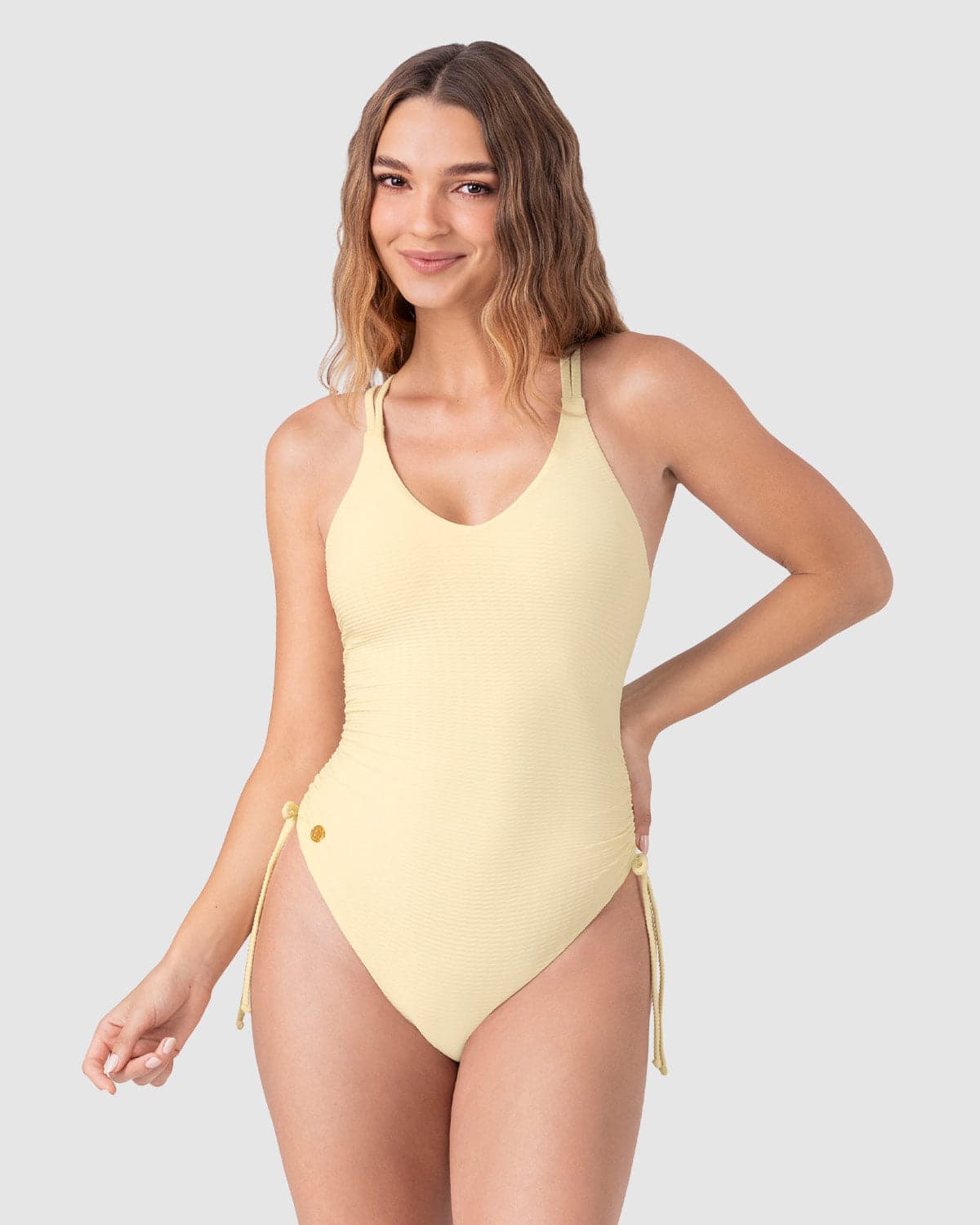 Vestido de baño entero graduable en piernas