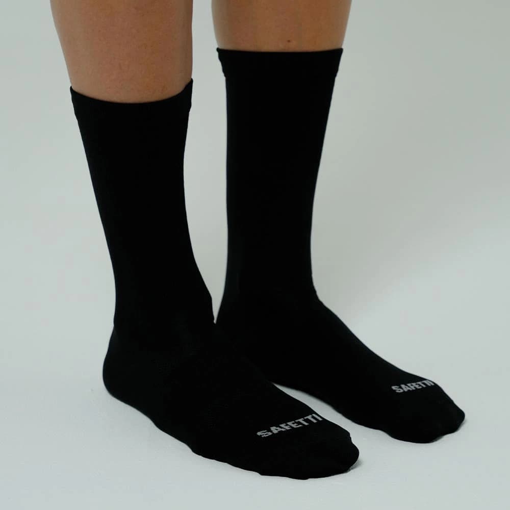 MEDIAS RUNNING PIERNA ELÁSTICA 8" NERO UNISEX - imagen 1