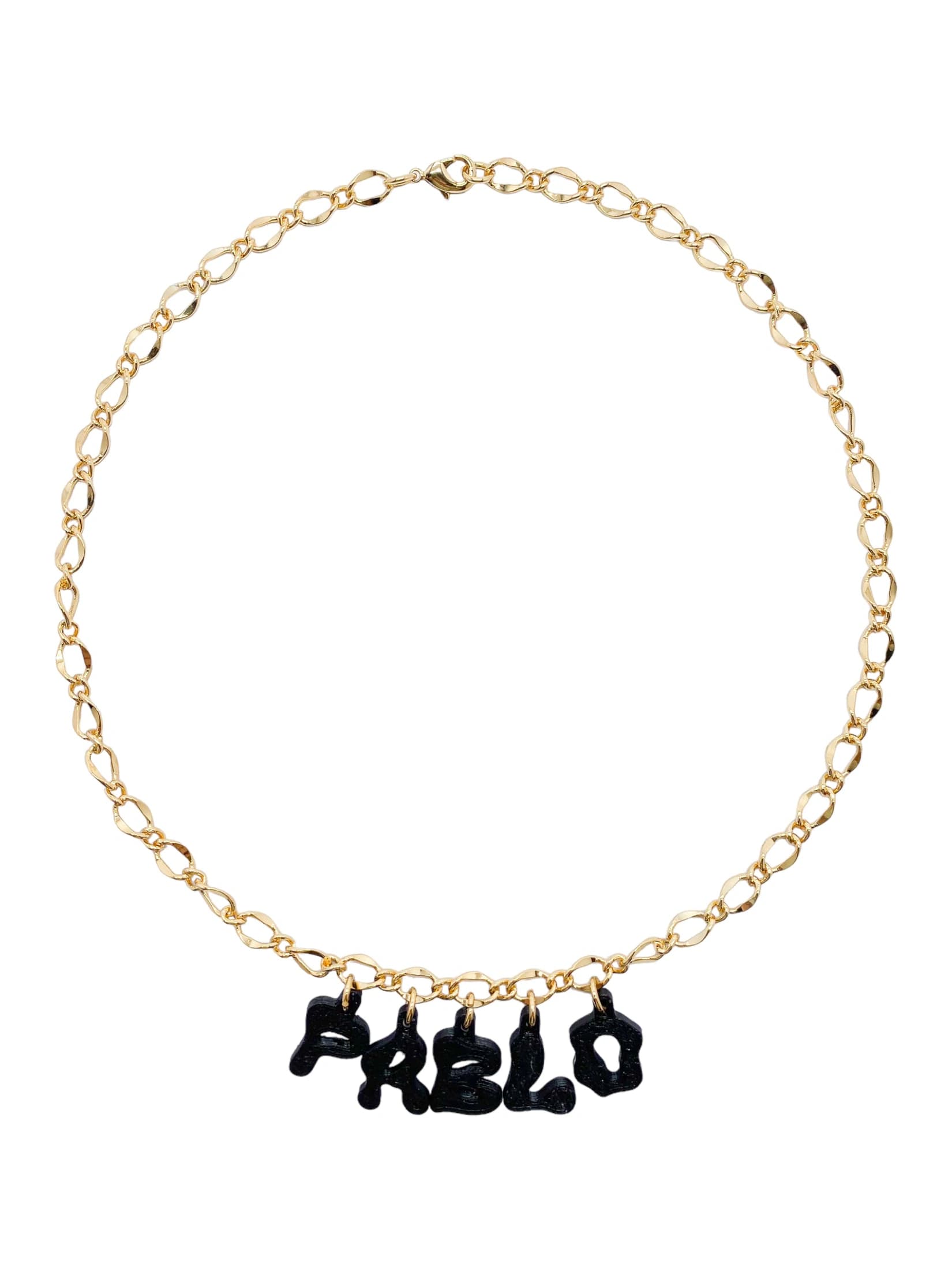 3D custom necklace 5 letters - imagen 1