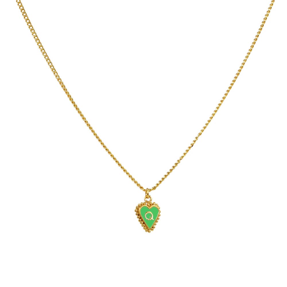 Cadena 1 Letra Heart Verde - imagen 10