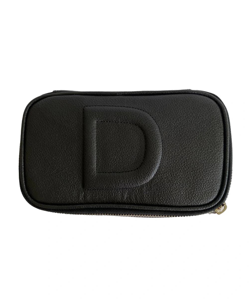 // Pre Order // Cosmetiquera en cuero Beauty Pouch Black - imagen 6