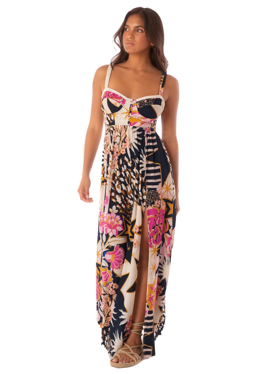 Maaji Patchwork Rose Evangeline Long Dress - imagen 1