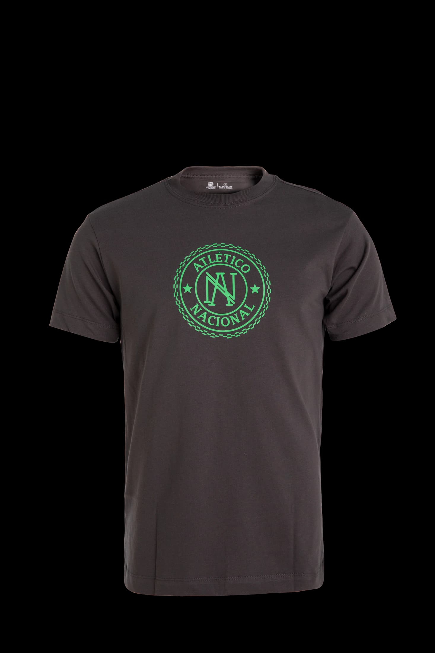 CAMISETA GRIS OSCURO CIRCULO