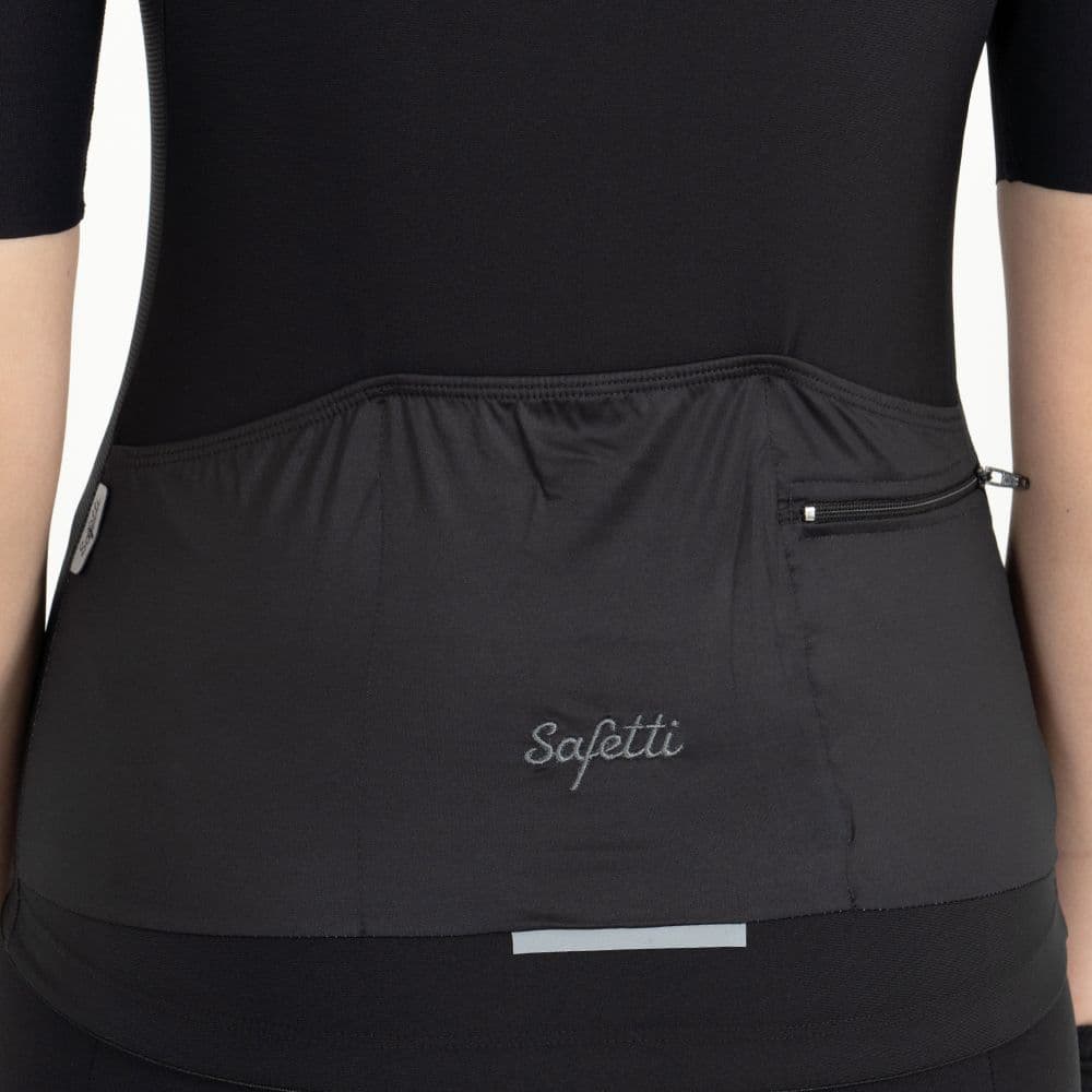 CAMISA CICLISMO MANGA CORTA VERONA NERO PARA MUJER - imagen 3