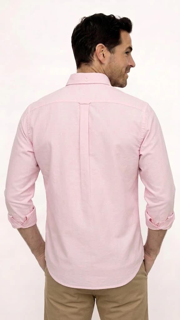 CAMISA MANGA LARGA ROSA PARA HOMBRE - imagen 3