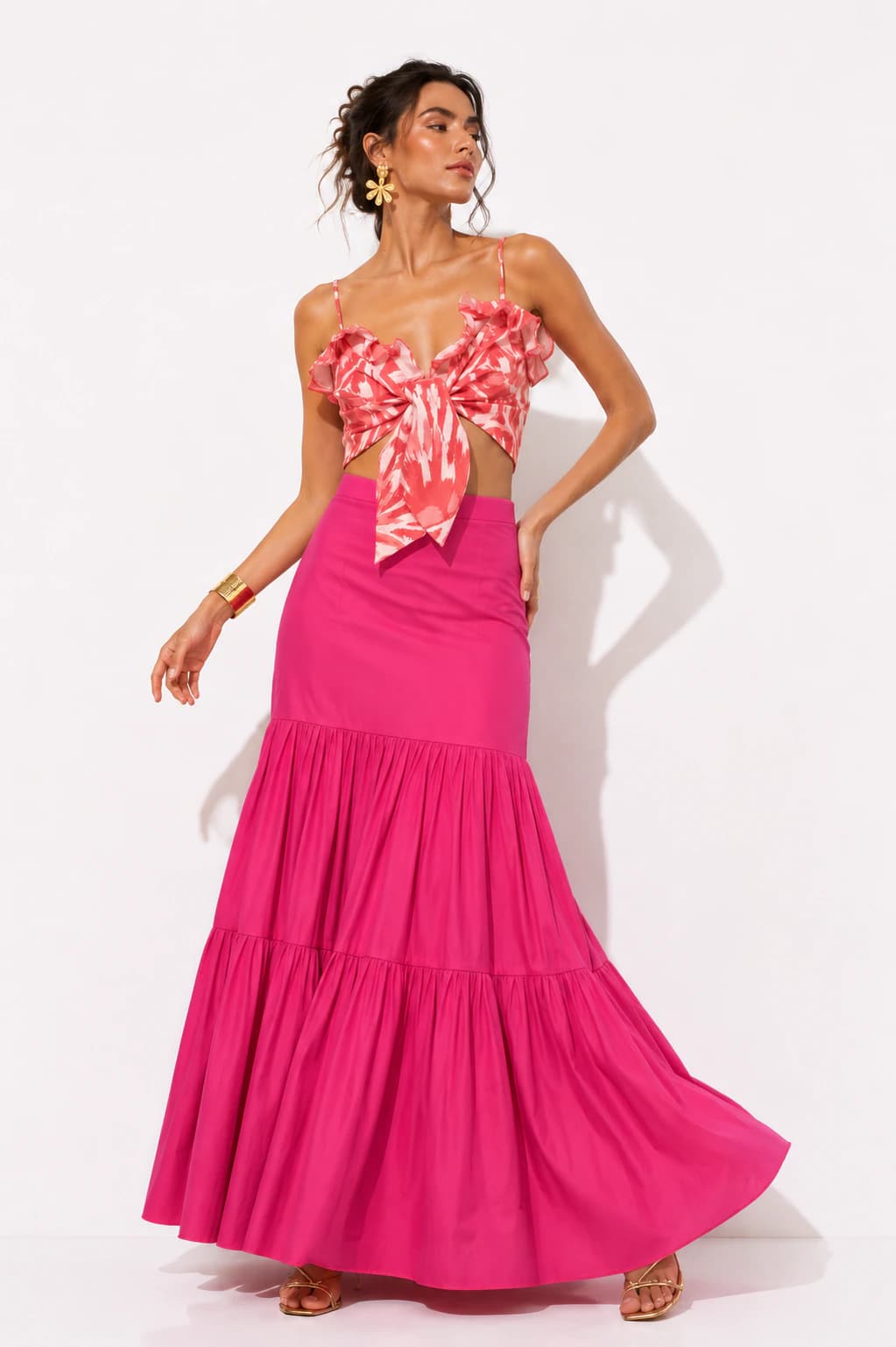 Top Farid Tortuga Carey Fucsia - imagen 3