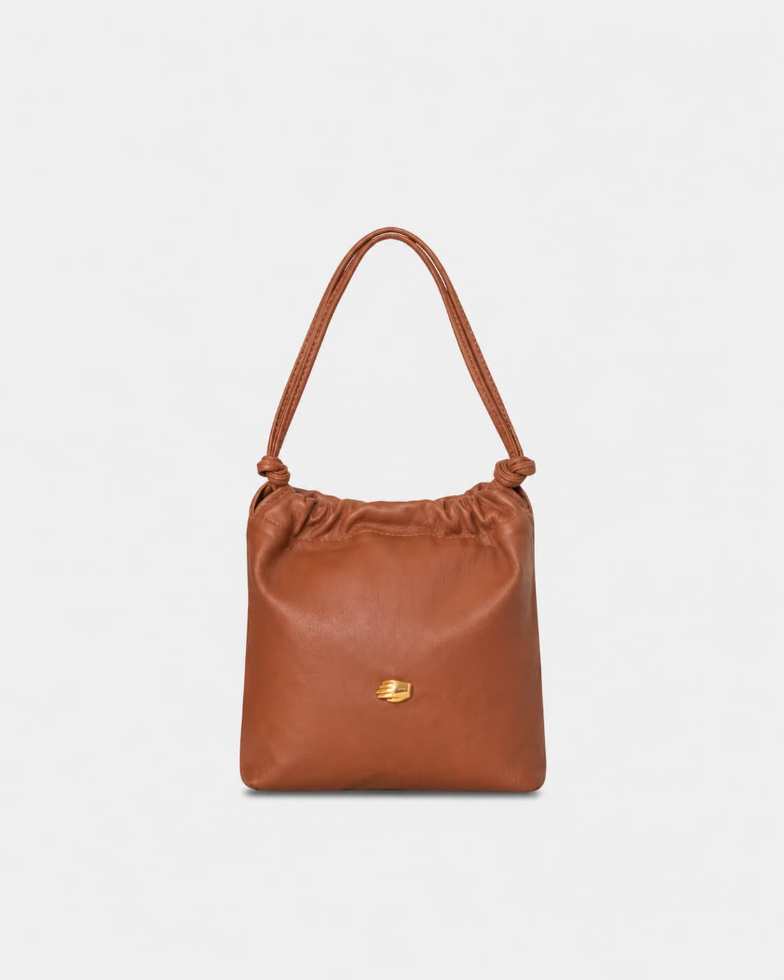 Le Sac Petite Honey Leather Bag