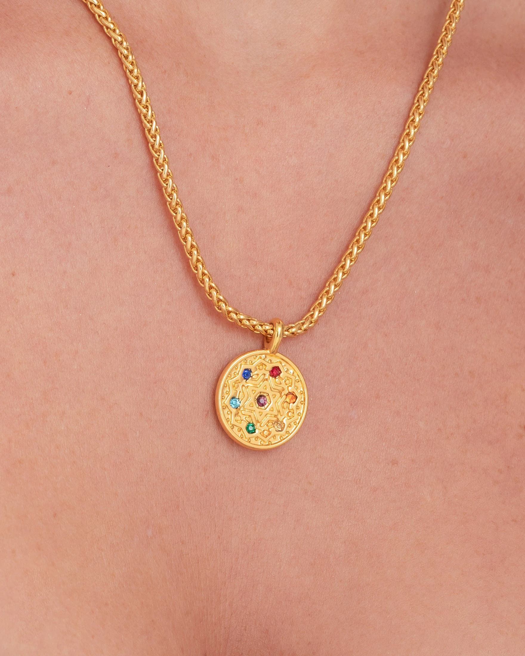 Set Collar Chakras + Aretes - imagen 2