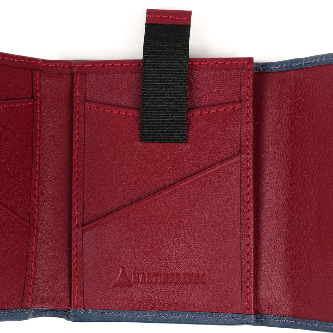 BILLETERA HOMBRE FRENCH AZUL X ROJO - imagen 3
