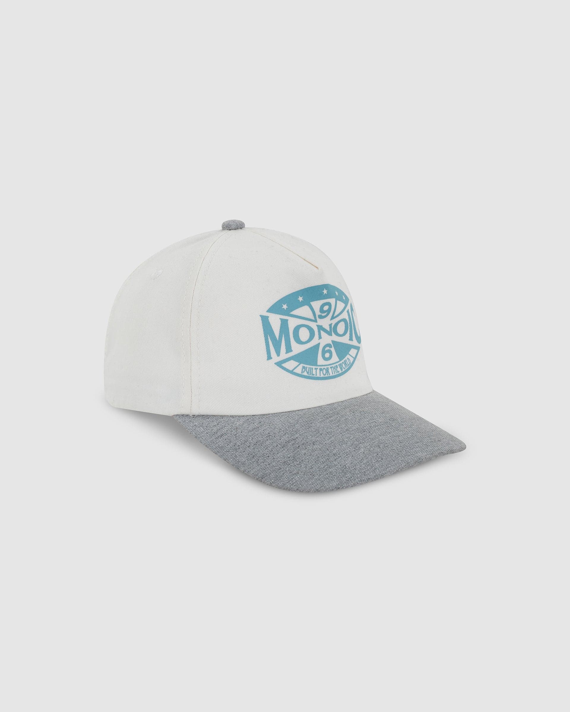 Gorra Compass - Blanco Hueso y Azul Claro