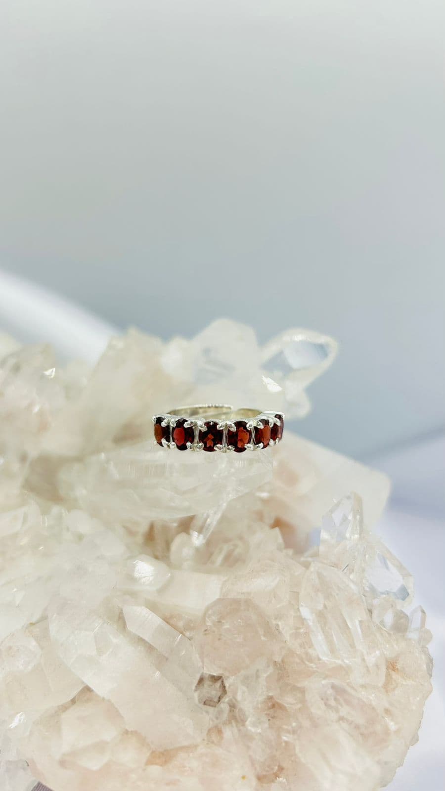 Anillo Multipiedra Granate Claro - imagen 2