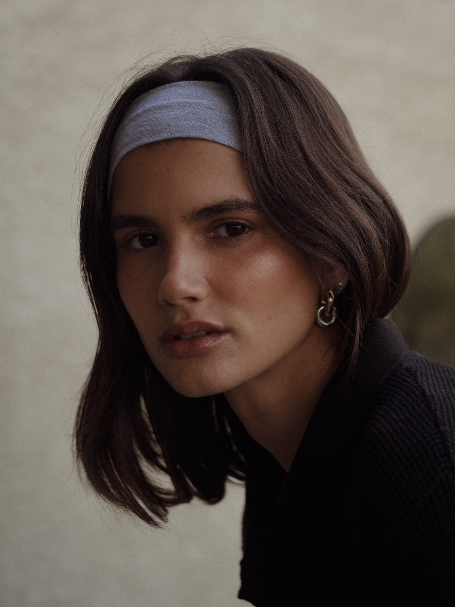 COTTON HEADBAND - GRAFITO GRAY - imagen 8