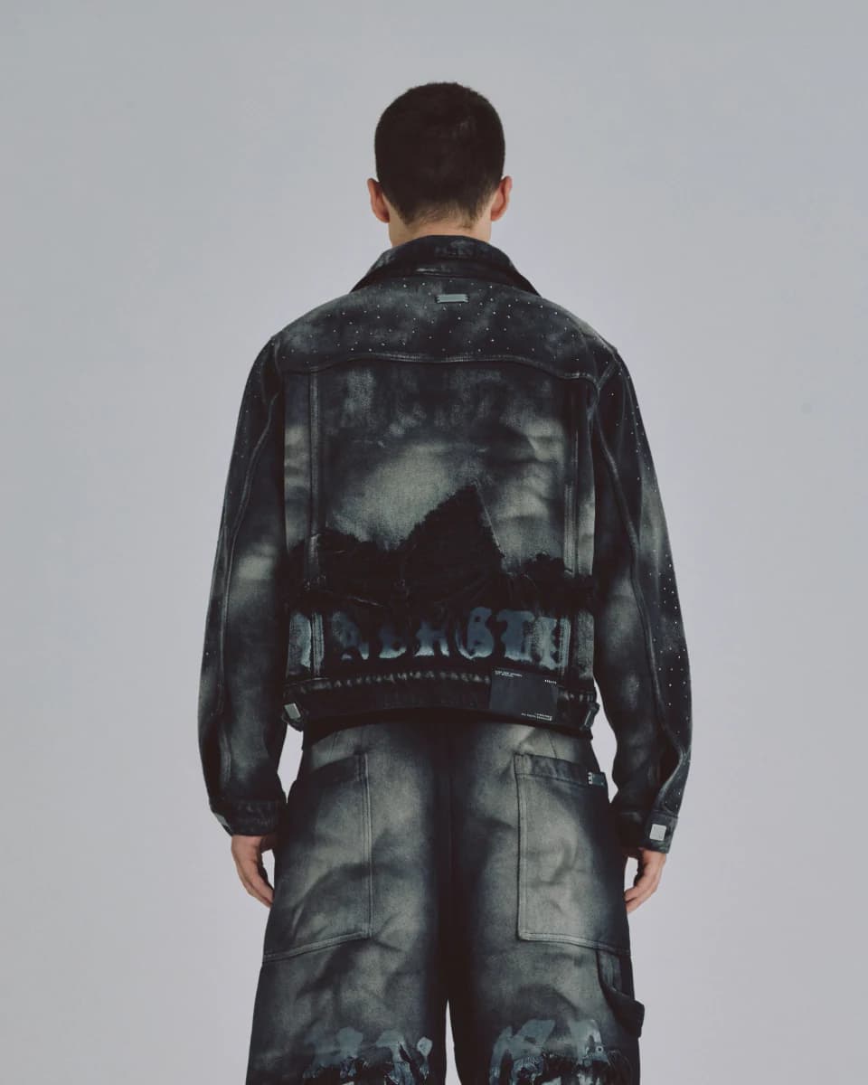 94' UNDRGLD Double Destroyed Jacket Vintage Gray - imagen 14