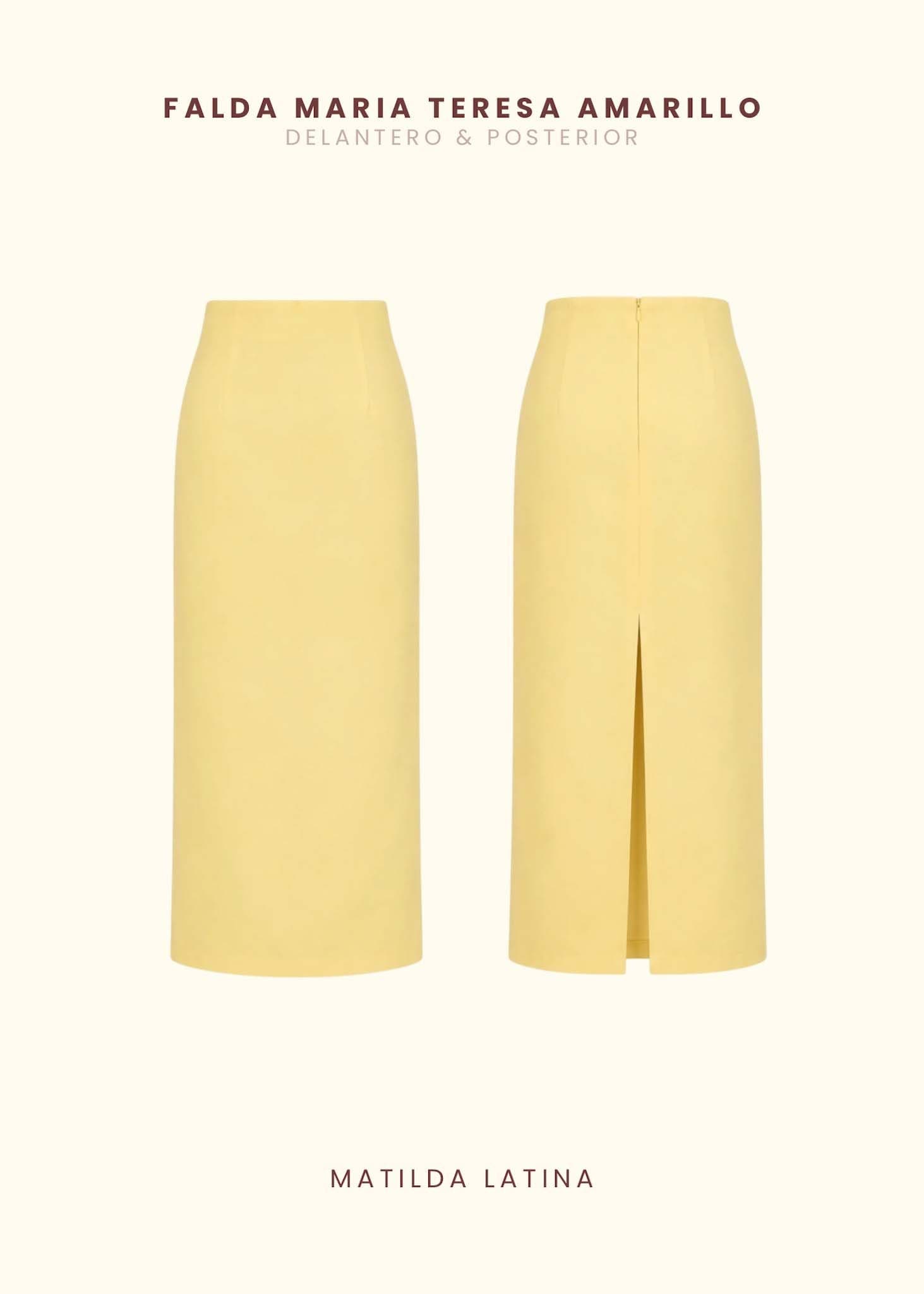 Falda María Teresa Amarillo - imagen 2