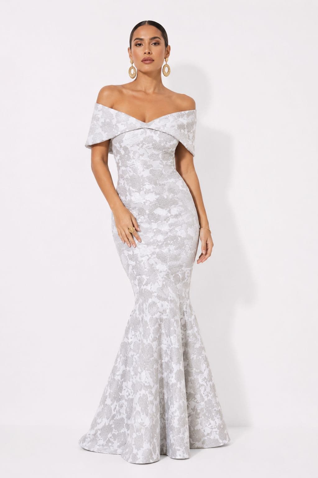 Vestido Sabina Ii Gris Estampado - imagen 1