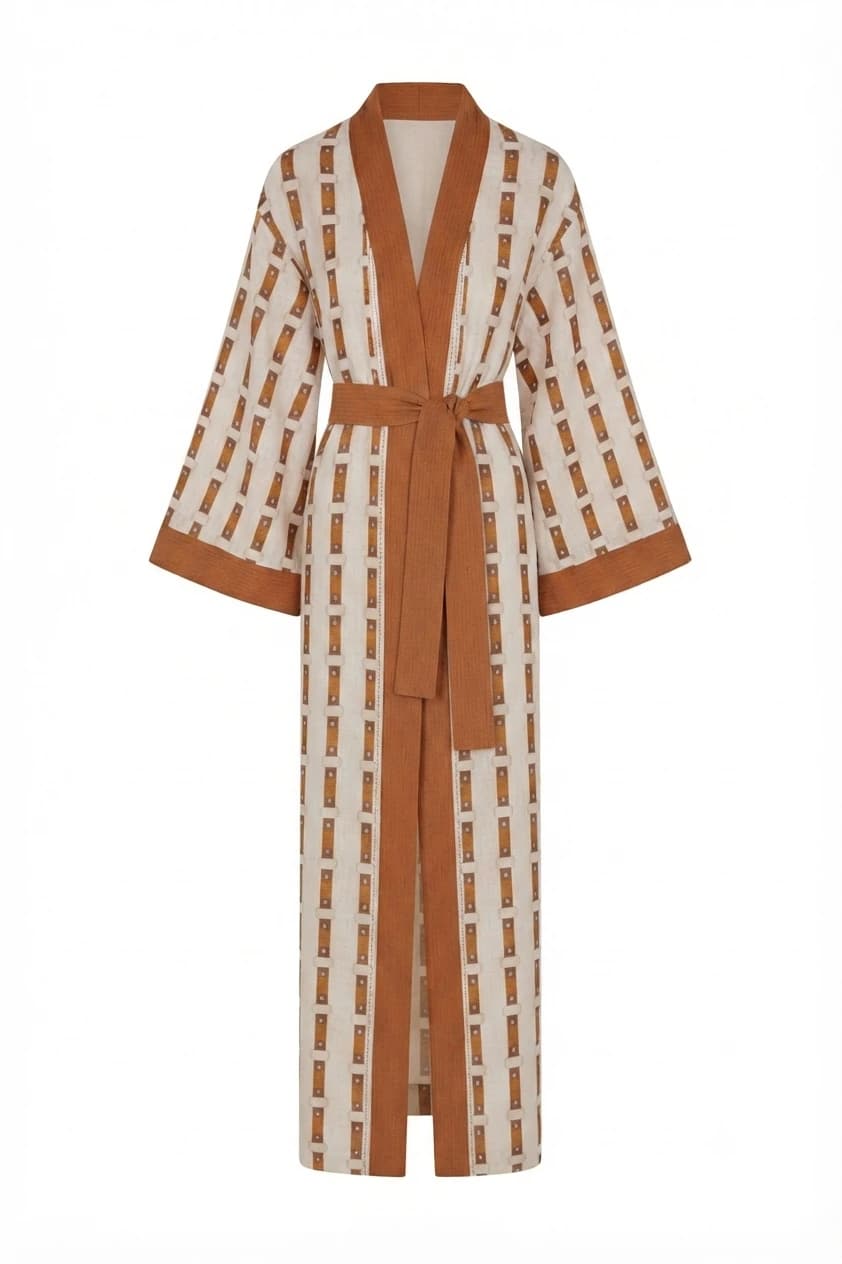 Rafaela Linen Kaftan / Horse Reins Exclusivo*