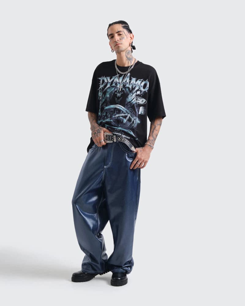 Camiseta Negra Oversize Fearless - imagen 8