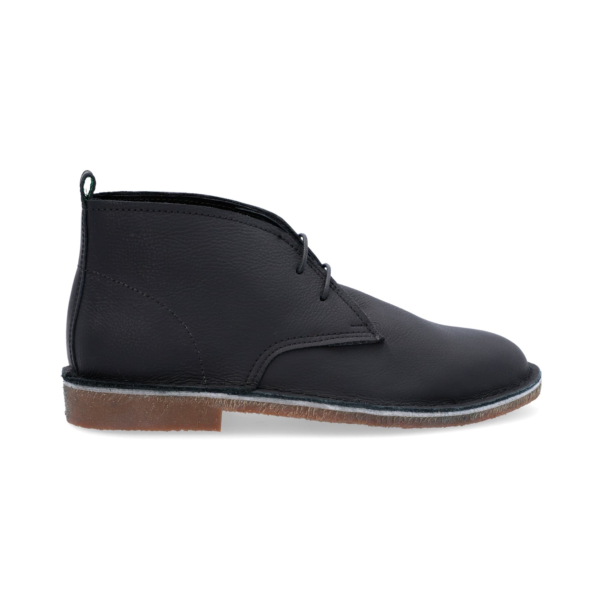 Botas Desert Hombre Cuero Abatanado Negro - imagen 2