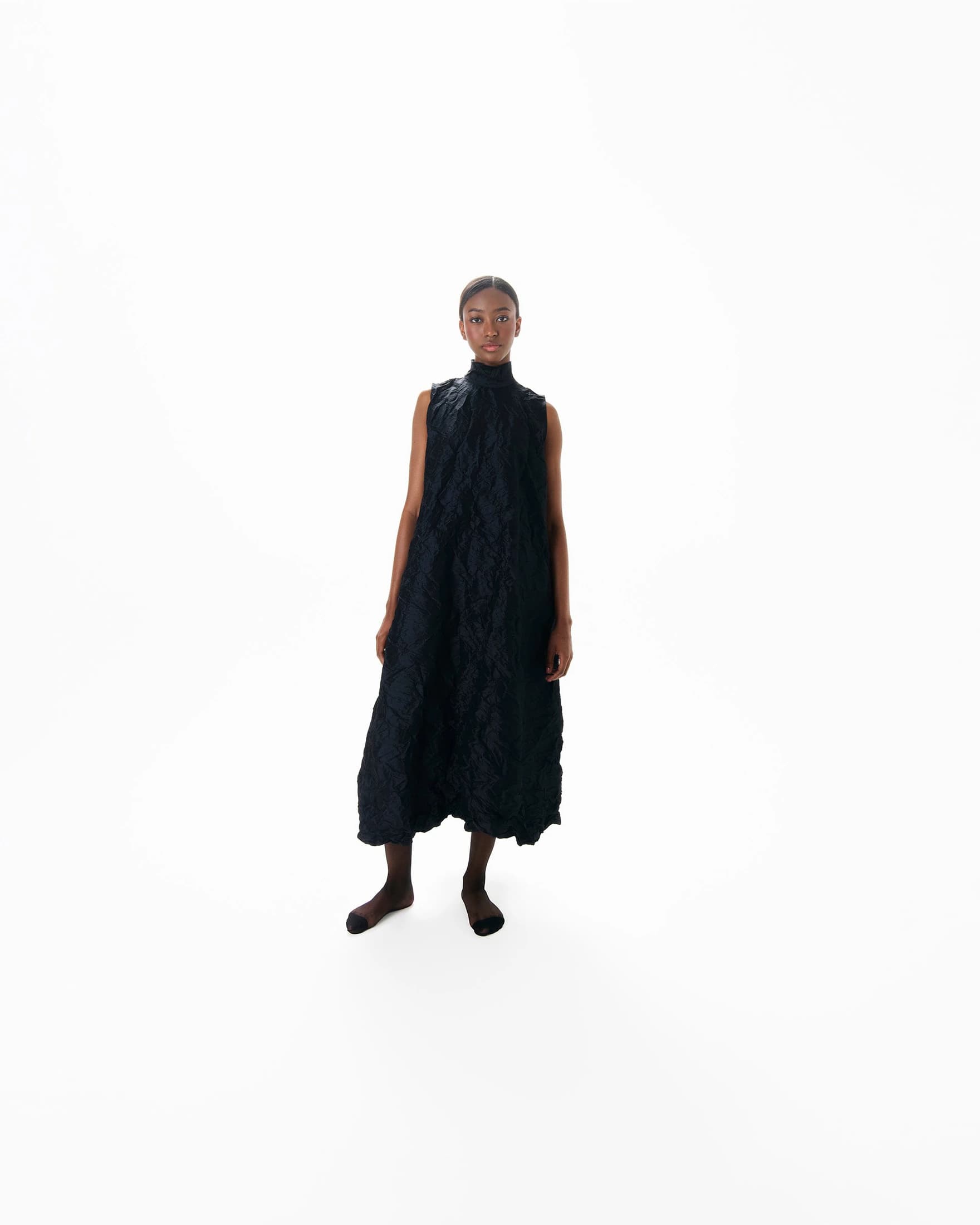VESTIDO TEXTURA NEGRO #1 - imagen 2