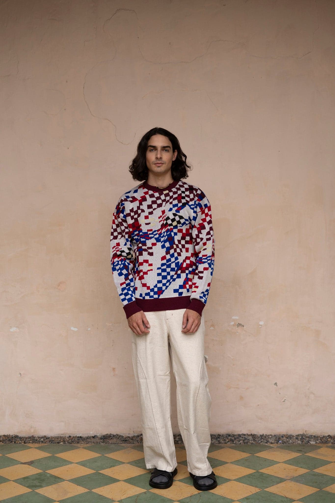 Sweater tejido Cosmos blanco