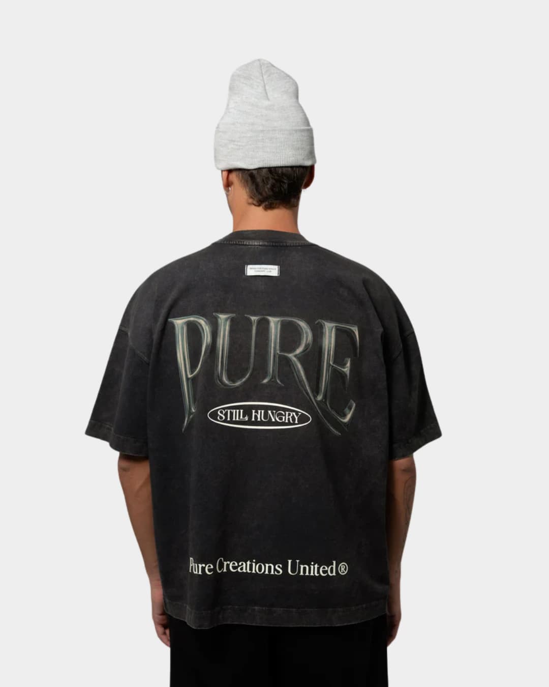 STILL HUNGRY WASHED GRAY T-SHIRT - imagen 2