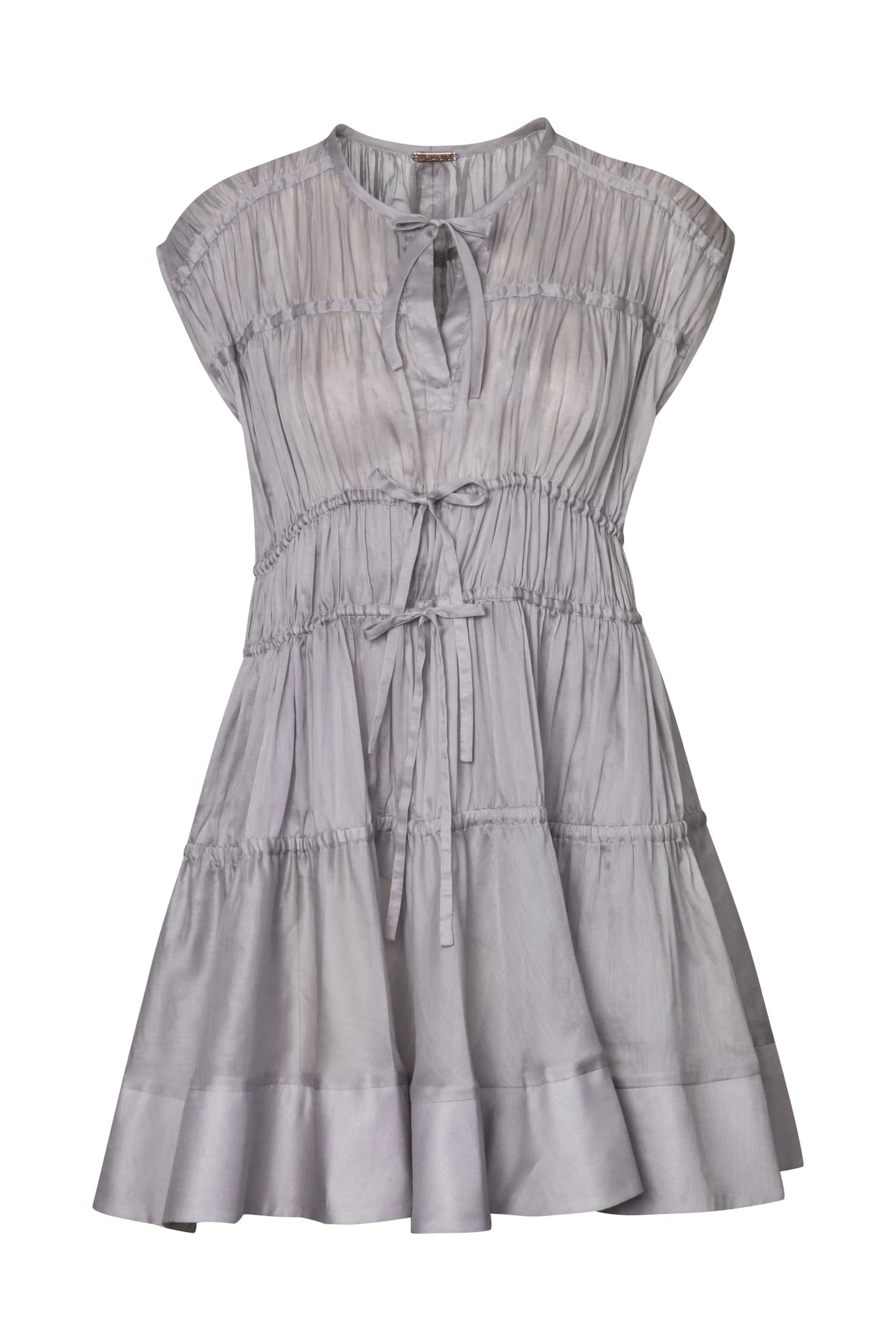Cotton Voile Tiered Mini Dress - imagen 2