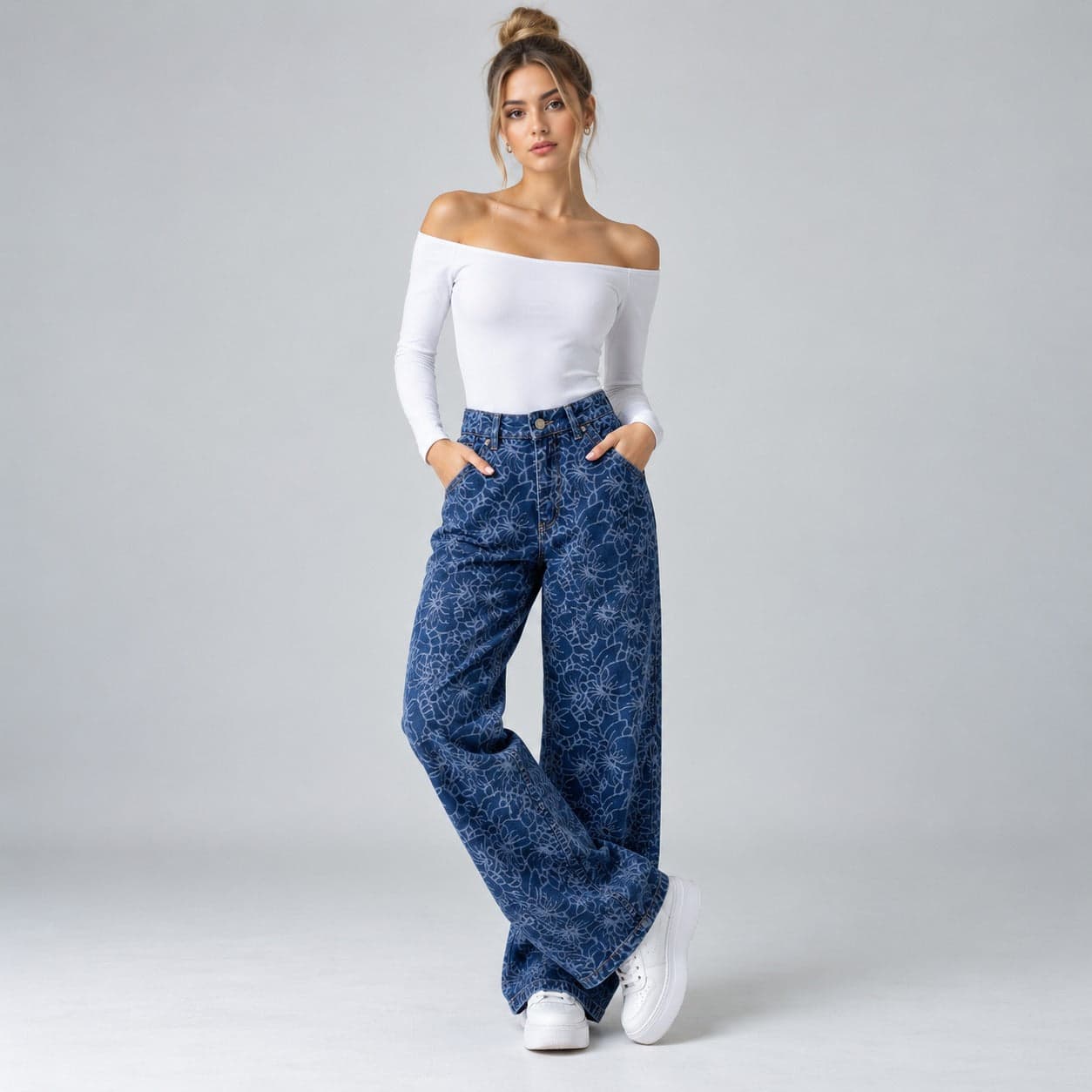 Jean Wide Leg Rigido Ax-3146 Premium - imagen 1