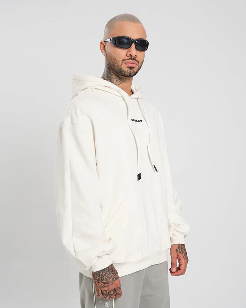 Hoodie Oversize Off White - imagen 6