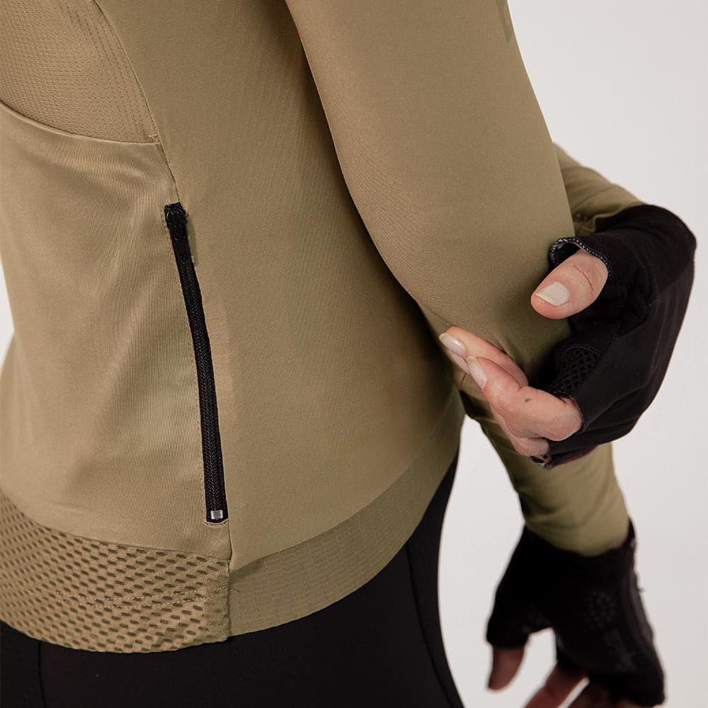 CAMISA CICLISMO MANGA LARGA ESSENTIAL GOLD PARA MUJER - imagen 4