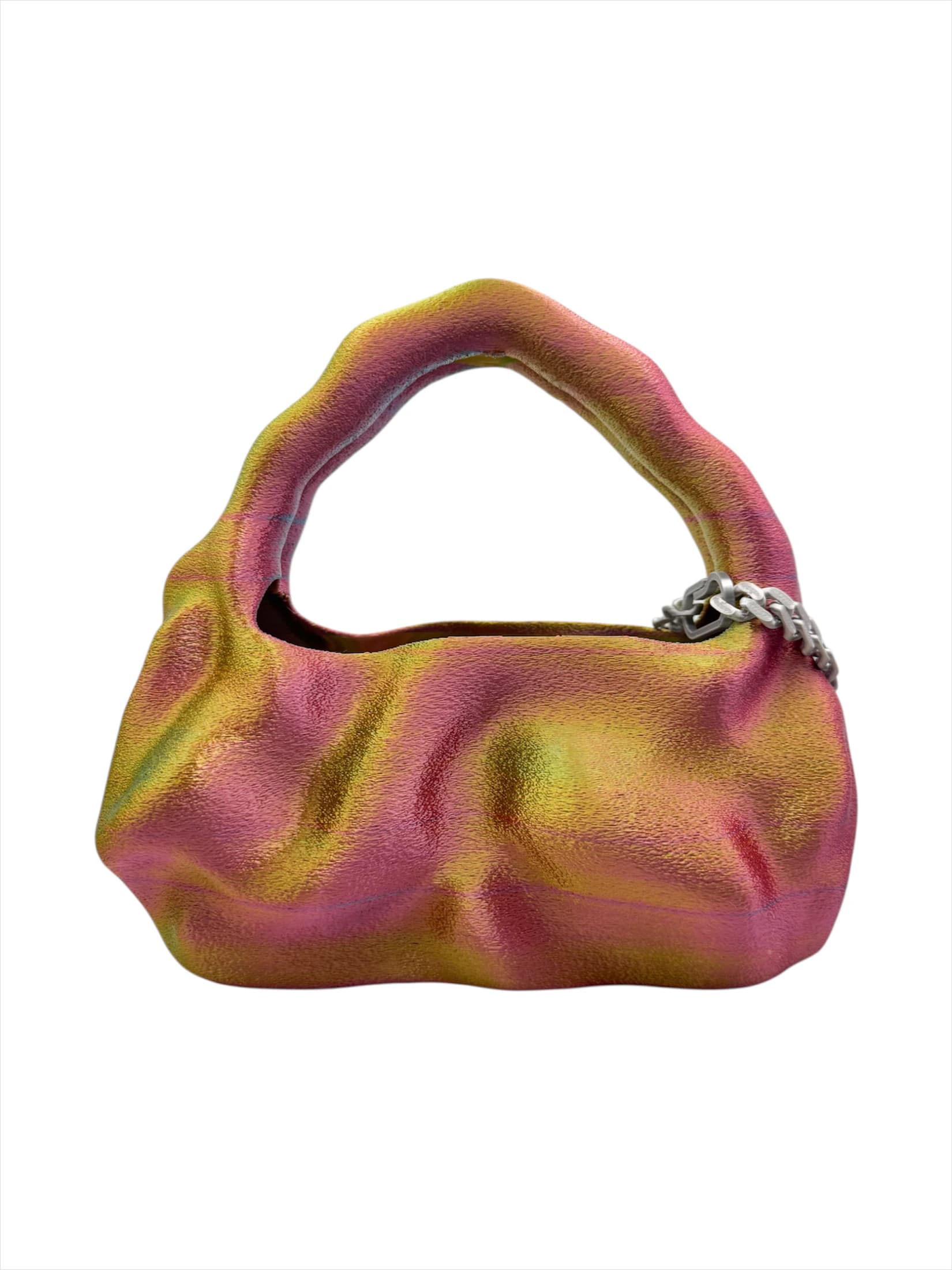bolso grande cosmic water fucsia, amarillo, verde - imagen 3