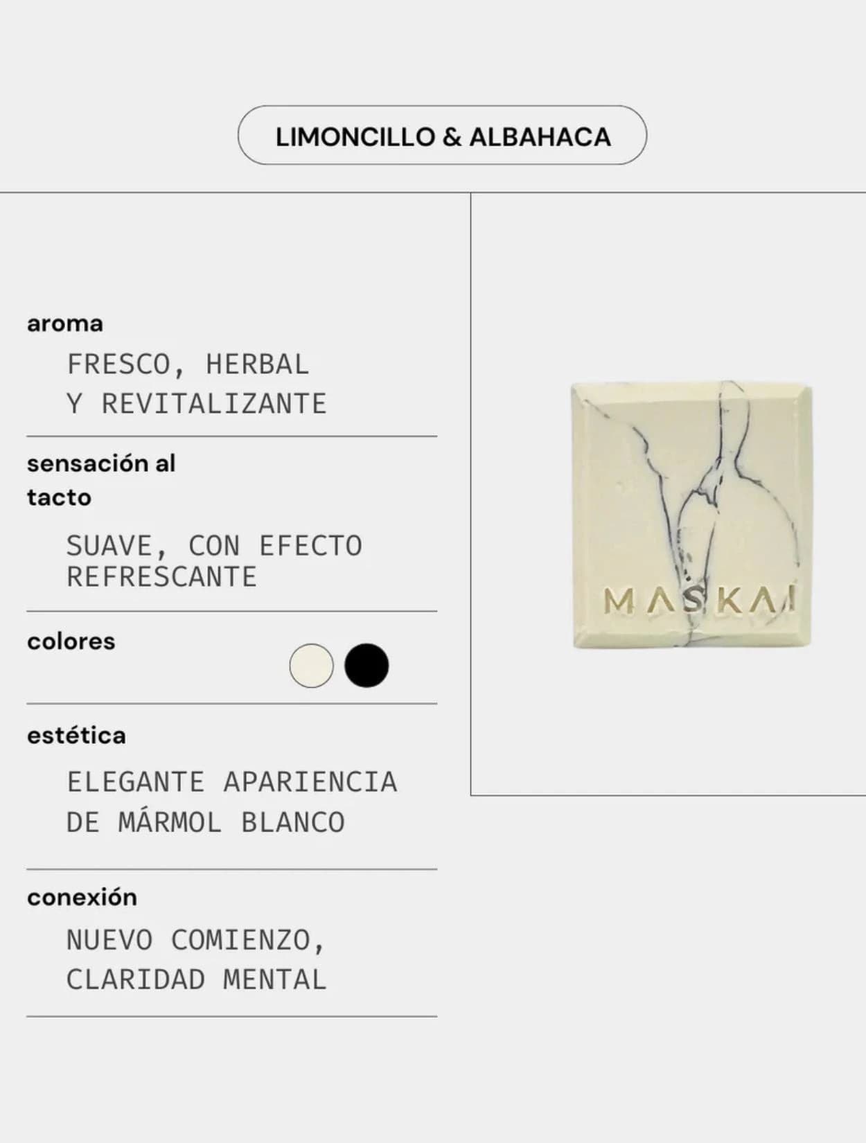 JABÓN ARTESANAL CON LIMONCILLO & ALBAHACA - imagen 3