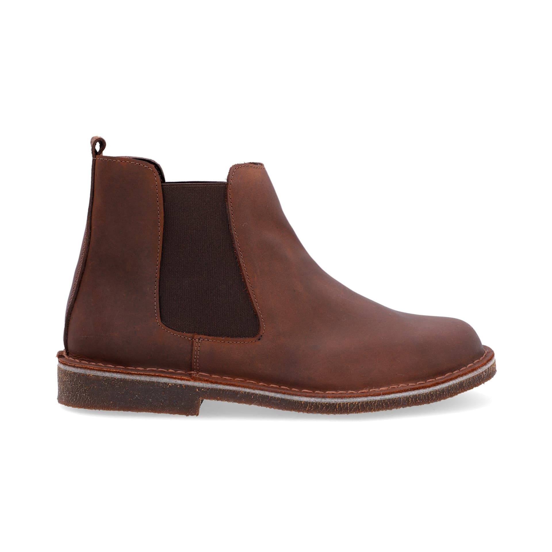 Botas Chelsea Hombre Cuero Graso Café - imagen 4