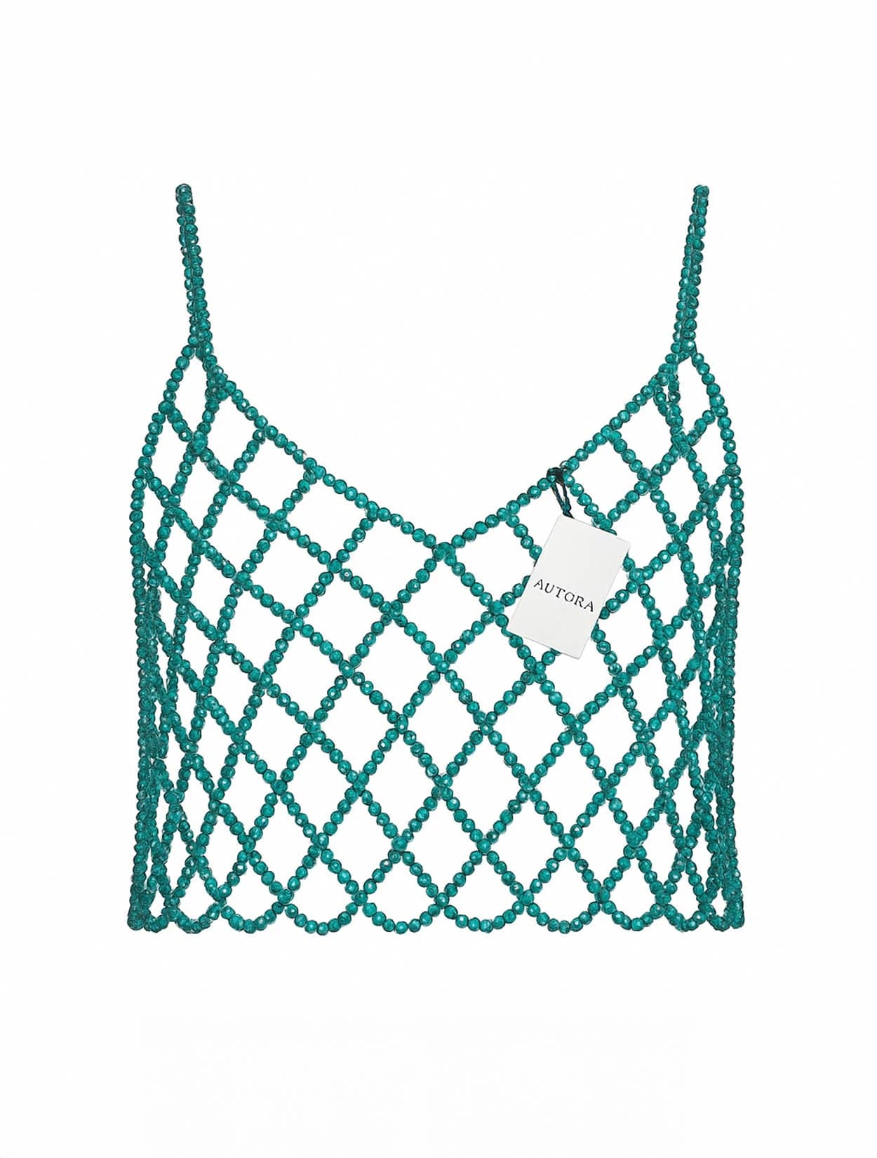TOP DIAMANTE TURQUESA - imagen 1