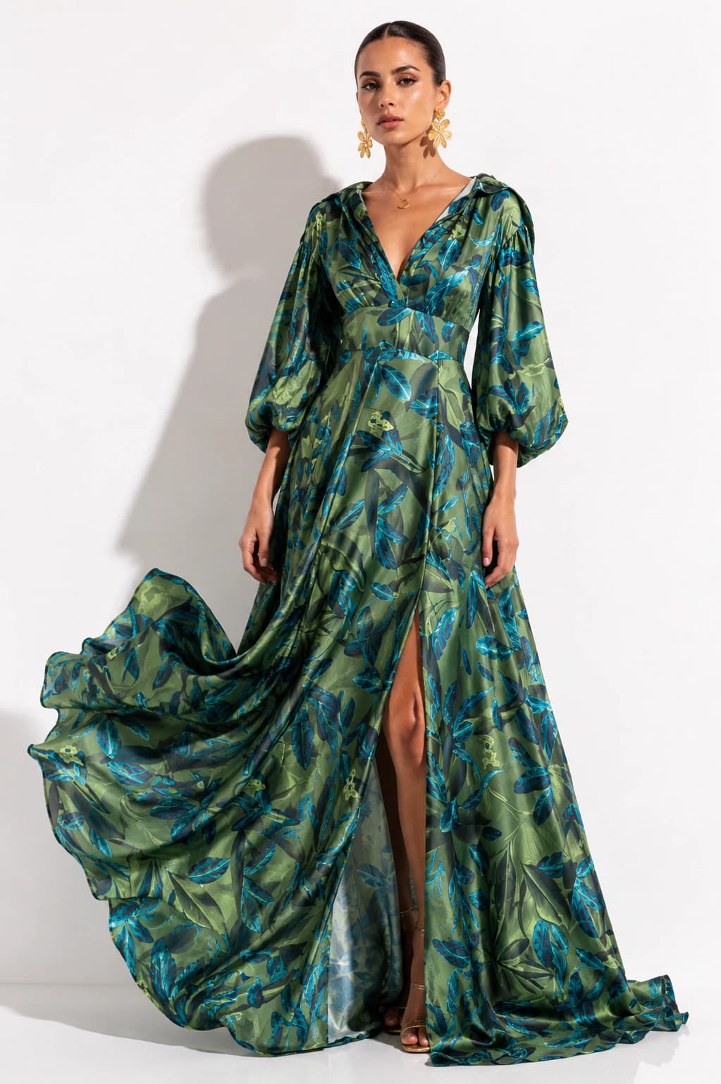 Vestido Ono Estampado Multi Verde - imagen 1
