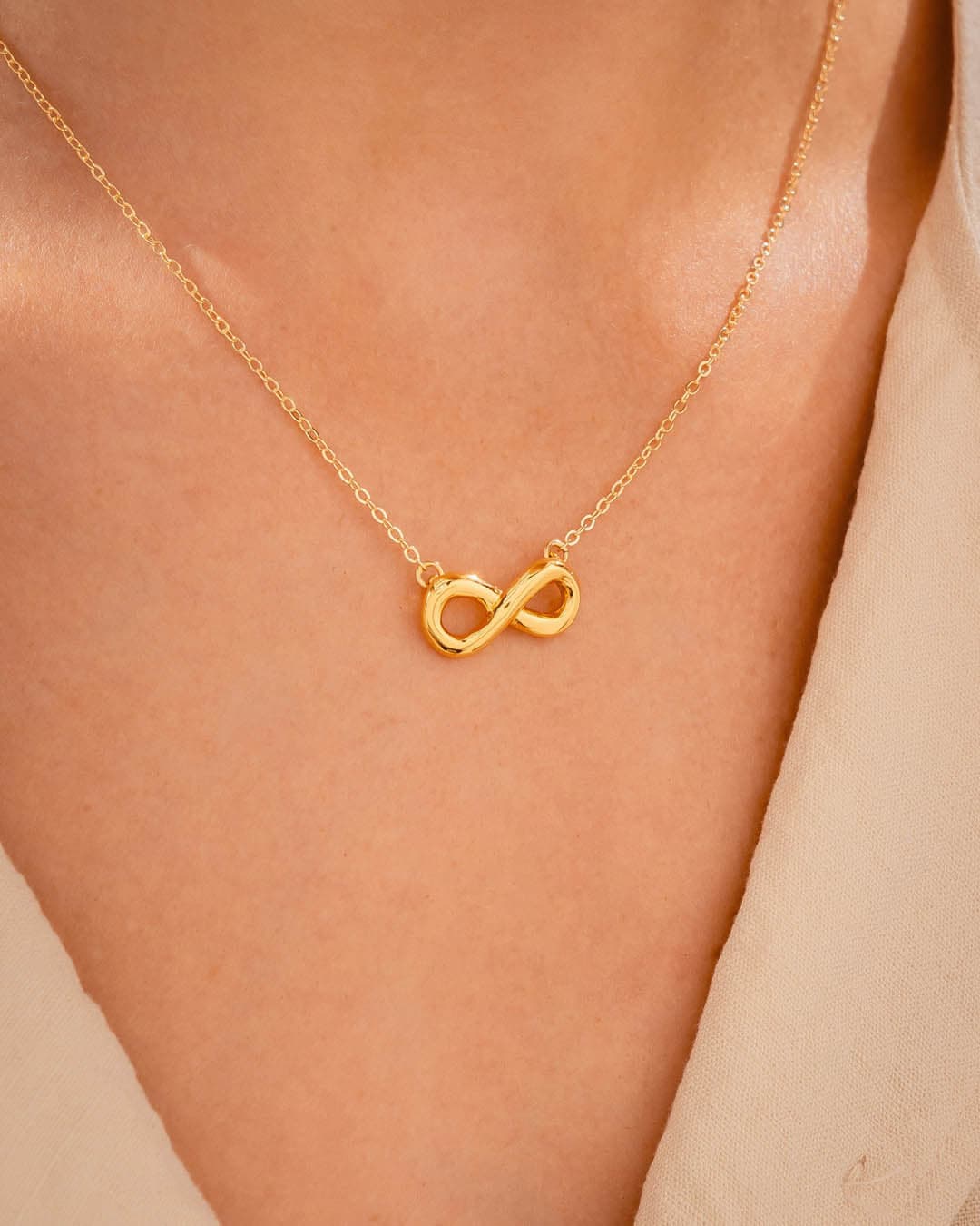 Set Collar + Aretes Infinito - imagen 1