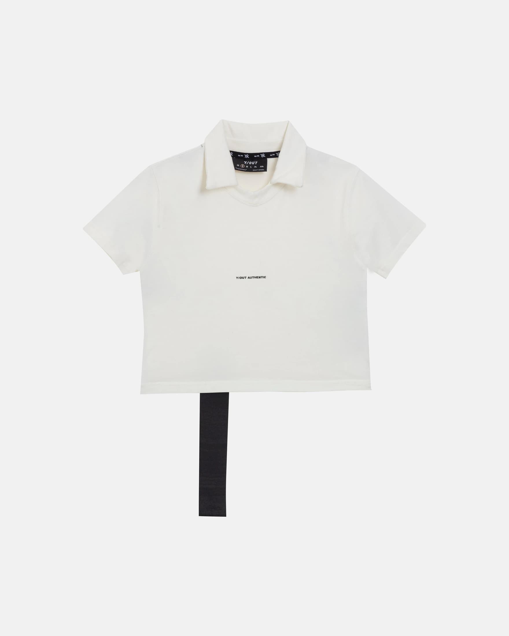 MIXED NECK POLO IVORY - imagen 1
