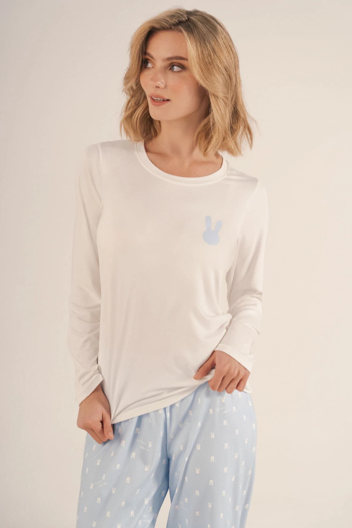 Pijama Pantalón Largo con Camiseta | Marca Aliada - imagen 2