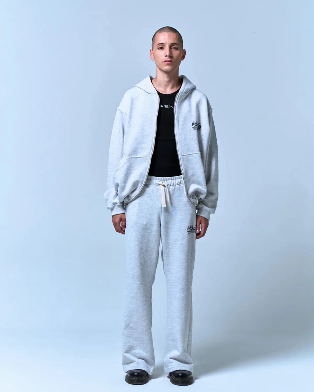 POLIZIA GRAY HOODIE - imagen 4