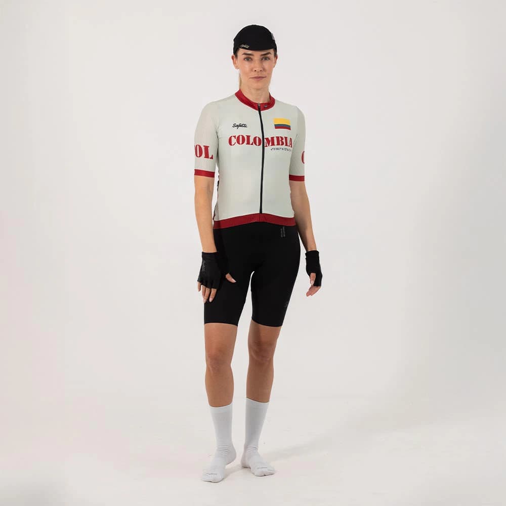 CAMISA CICLISMO MANGA CORTA COLOMBIA 51 PARA MUJER - imagen 1