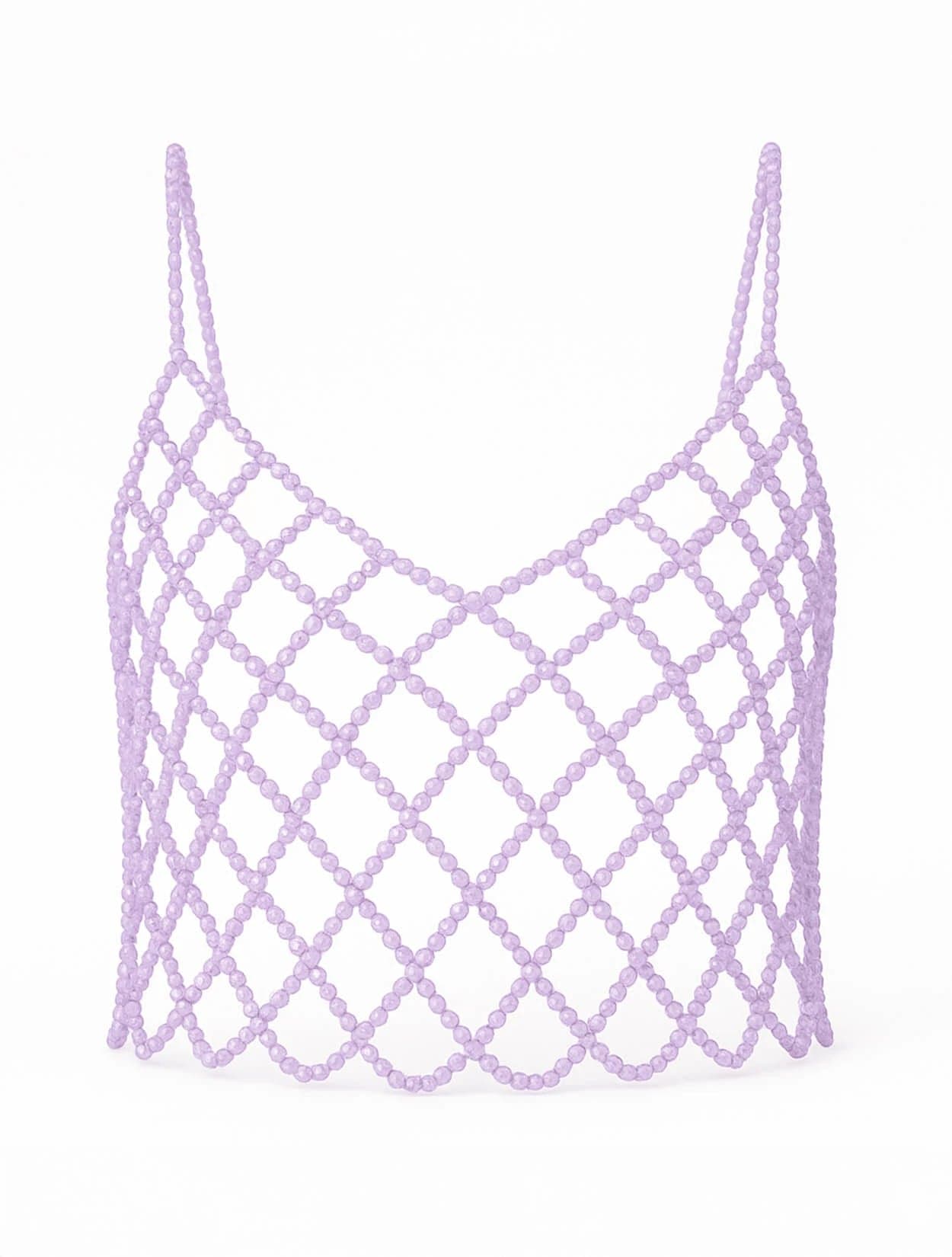 TOP DIAMANTE LILA - imagen 1