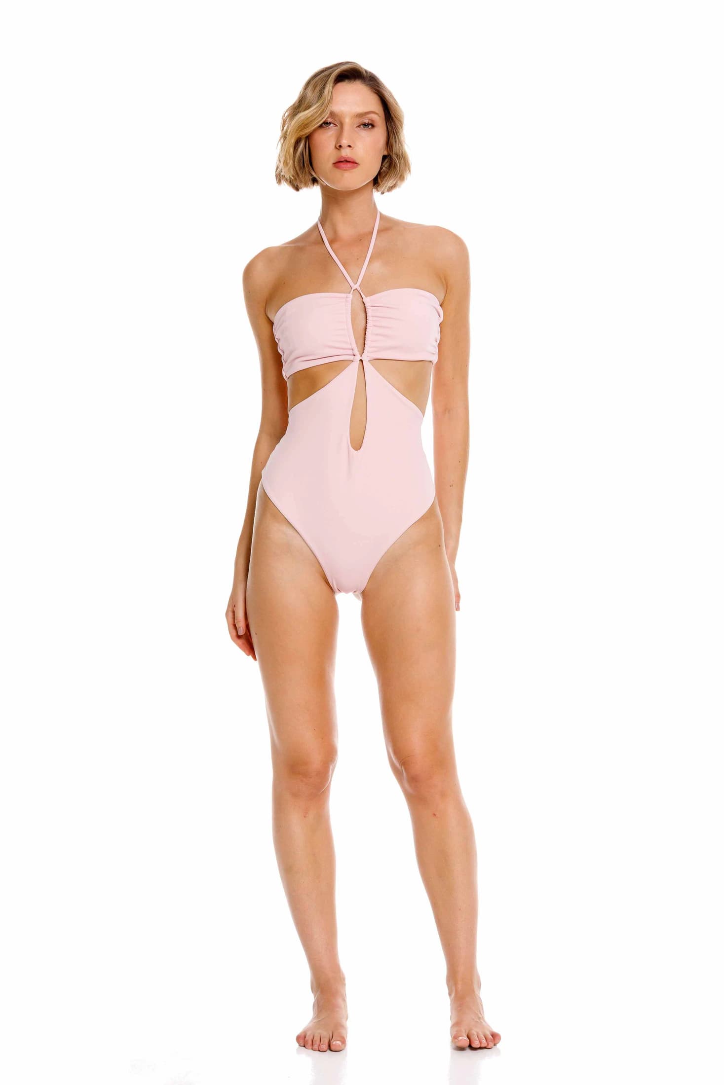 Entero Strapless U Solido Pink - imagen 3
