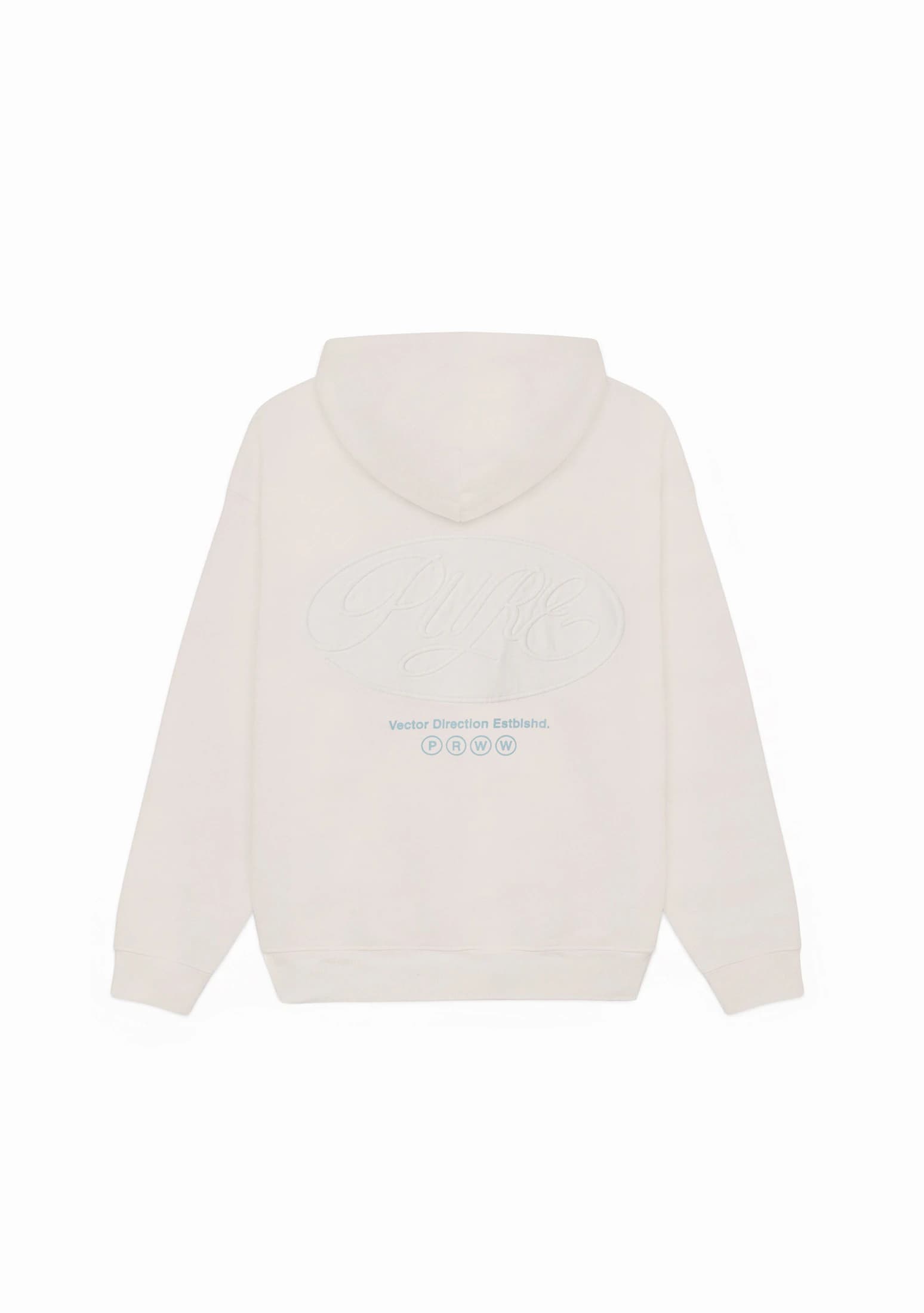 Across The Lines White Zip Hoodie