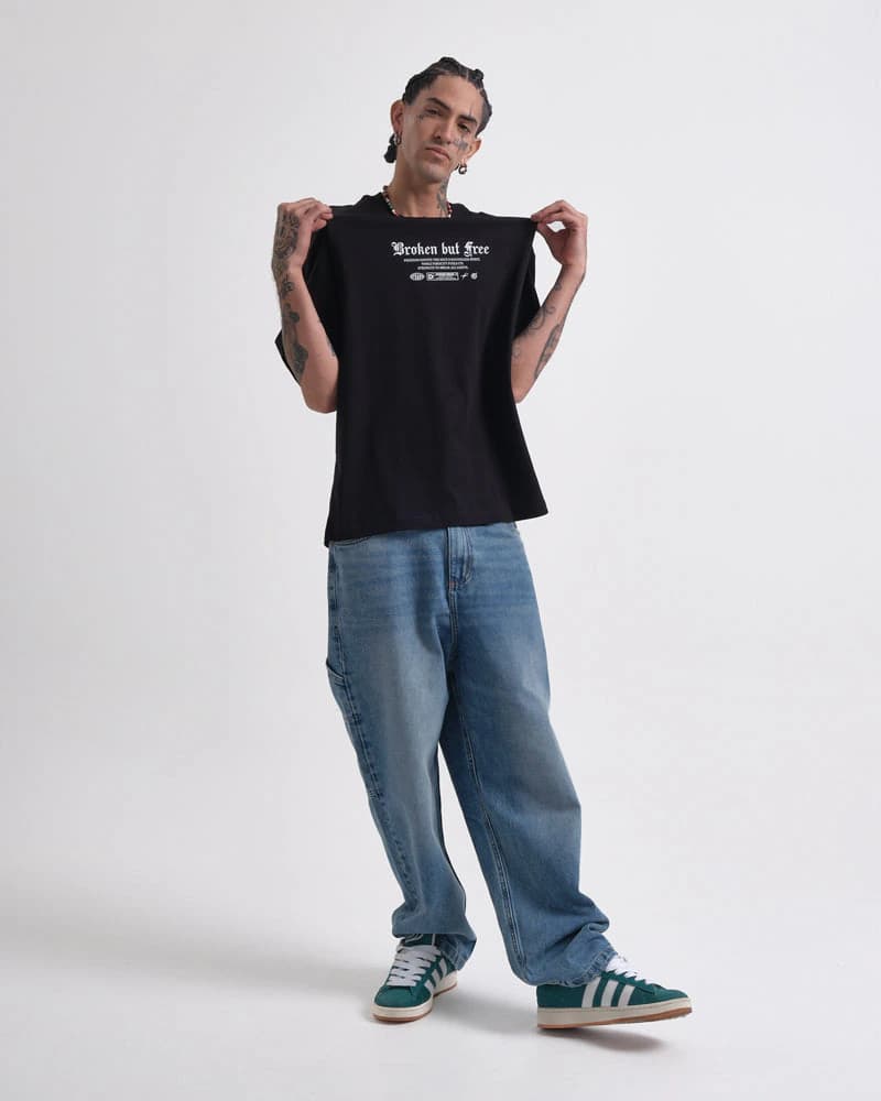 Camiseta Negra Oversize Fierce Mind - imagen 7
