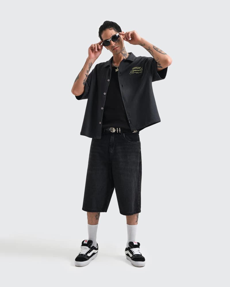 Camisa Gris Boxy Street Royalty Polo - imagen 4