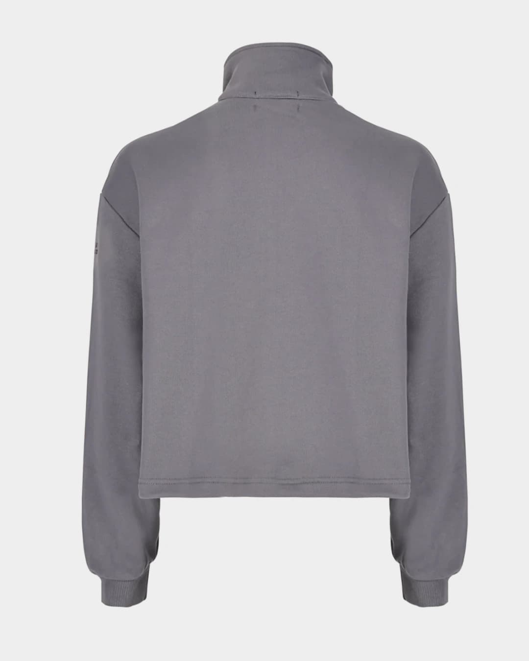 MONOGRAM HALF ZIP GRAY SWEATER - imagen 3