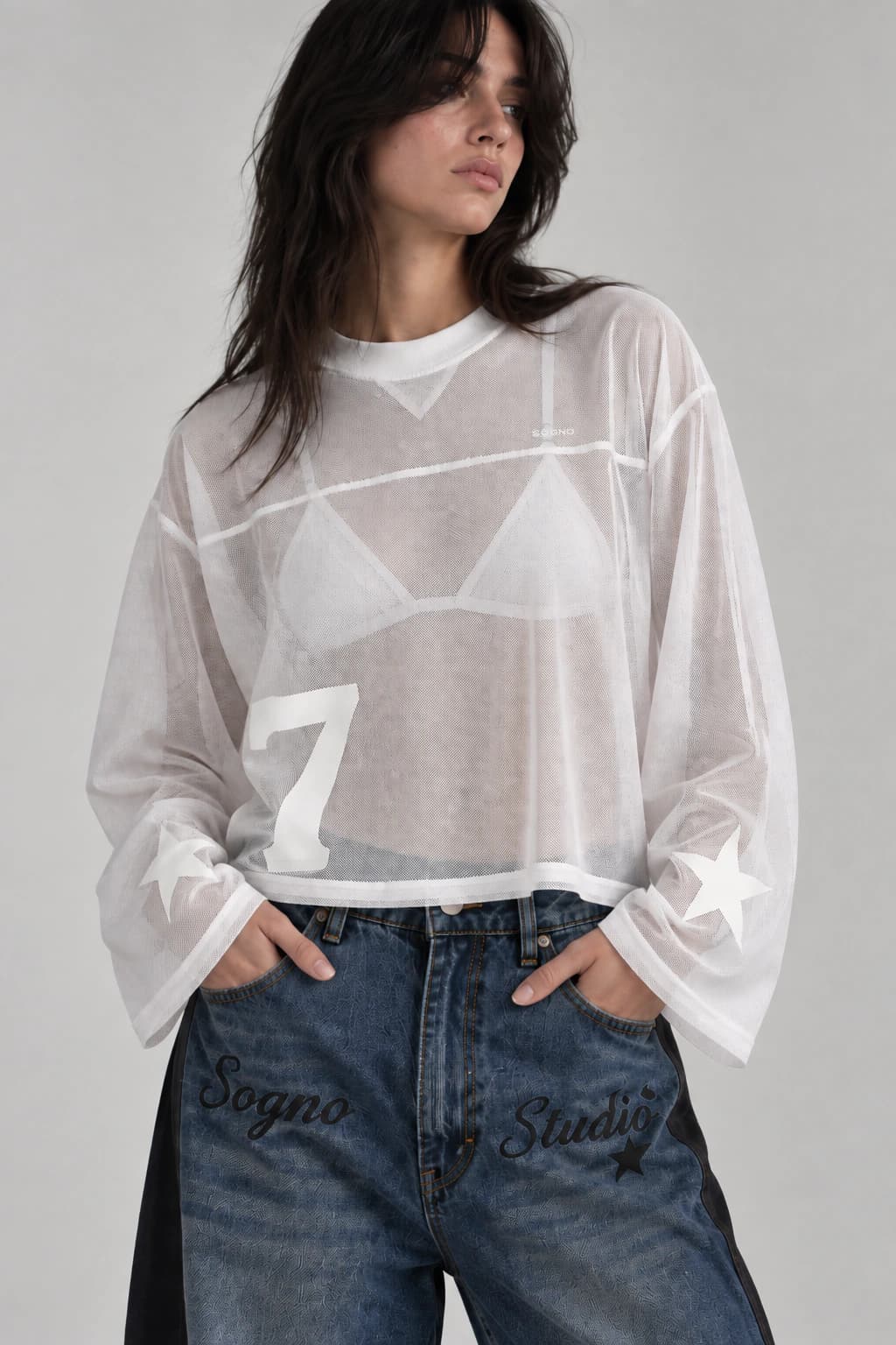Buzo Malla Dama Sogno/Studio Boxy- Blanco - imagen 1