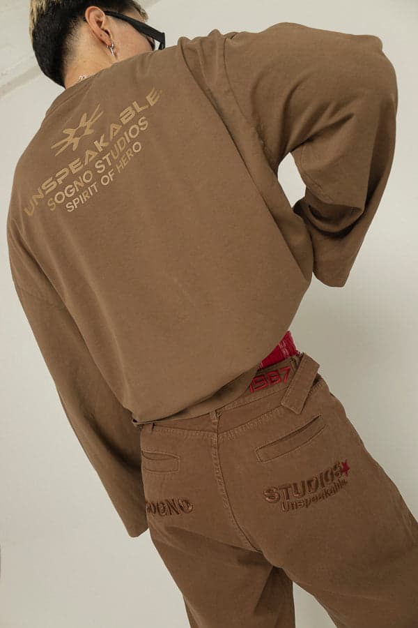 Buzo Unspeakable Long Sleeve-Marrón - imagen 9