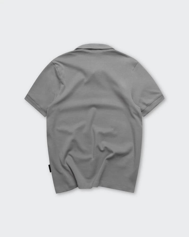 Polo Relaxed Fit Gris Cemento - imagen 6