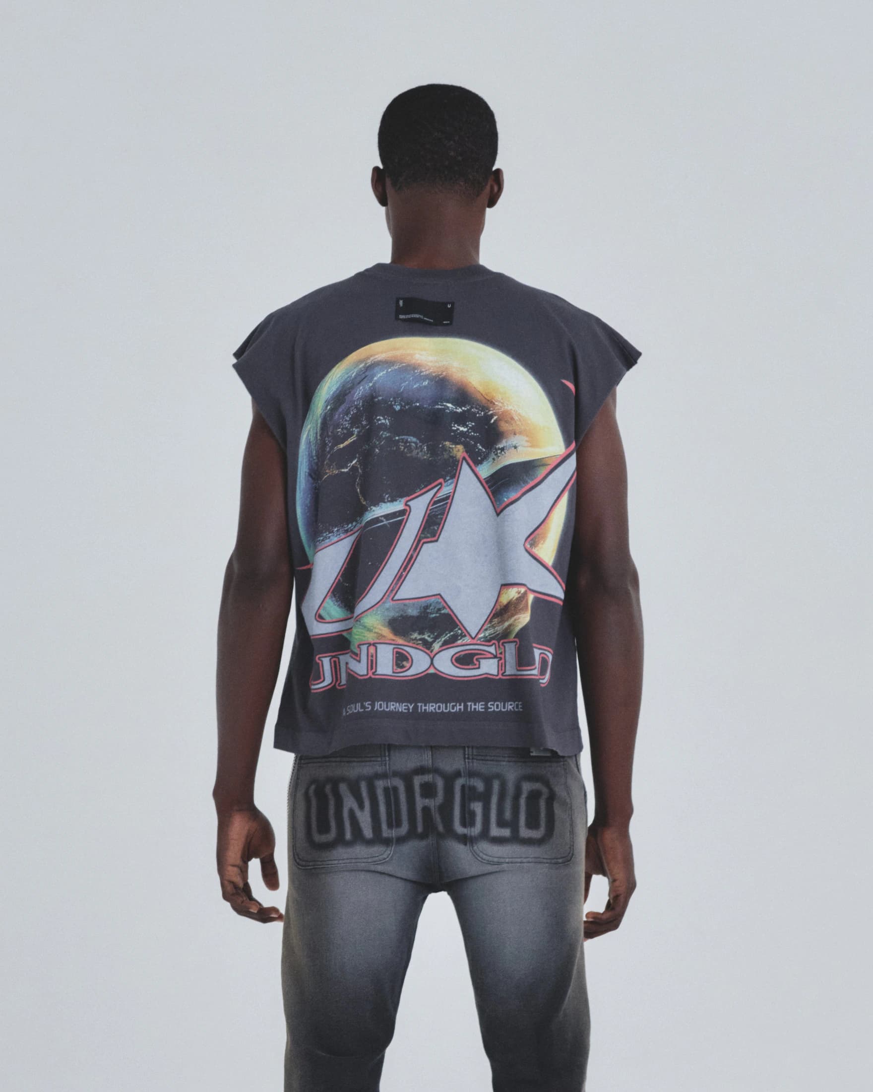 Holy State Neo Terra Sleeveless Tshirt Vintage Gray - imagen 7