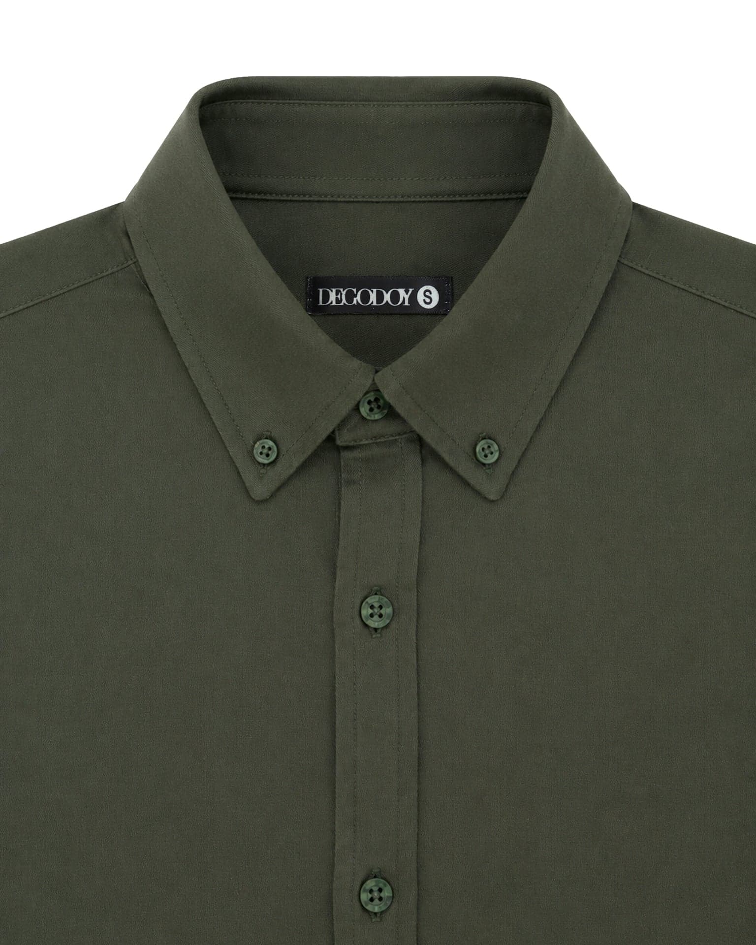 Camisa clasica Verde Army - imagen 2